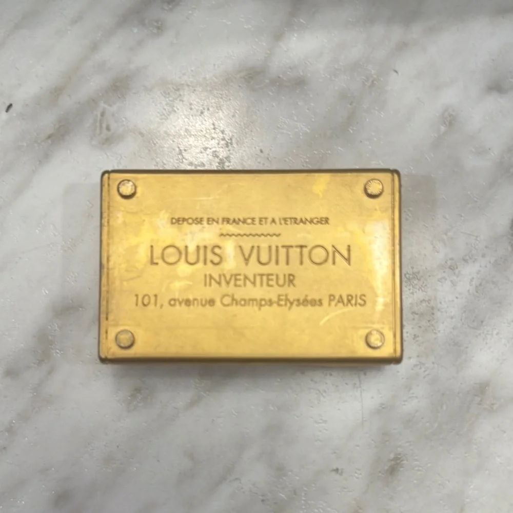 Louis Vuitton | Accessories | Louis Vuitton Gold Plaque | Poshmark
